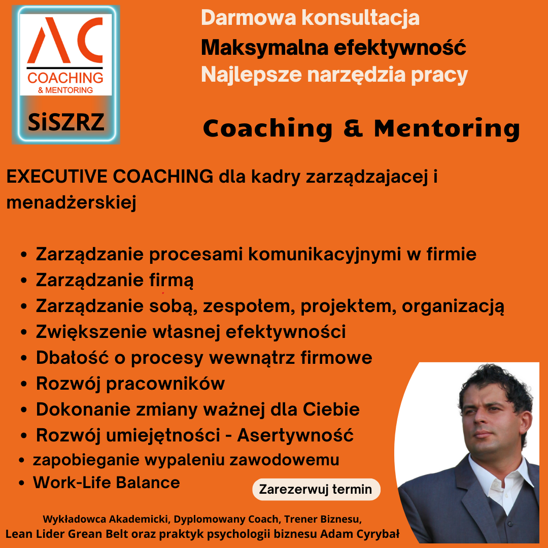 Executive coaching - Adam Cyrybał
