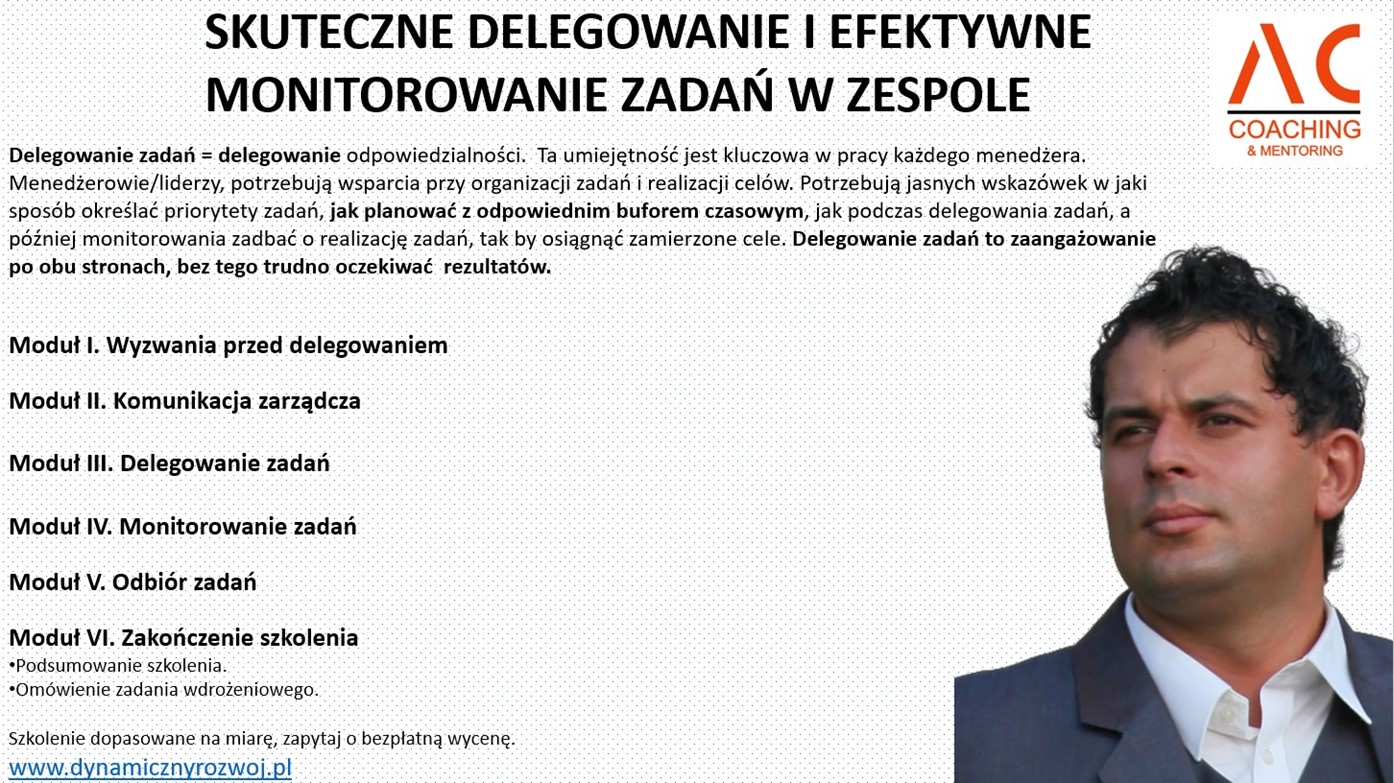 Delegowanie oraz monitorowanie zadań - Adam Cyrybał
