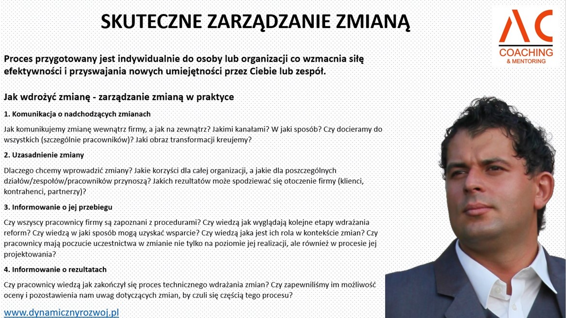 Zarządzanie Zmianą - Szkolenie - Adam Cyrybał